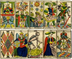 Antique Tarot Cards: Tarot de Marseille by N. Conver, 1760