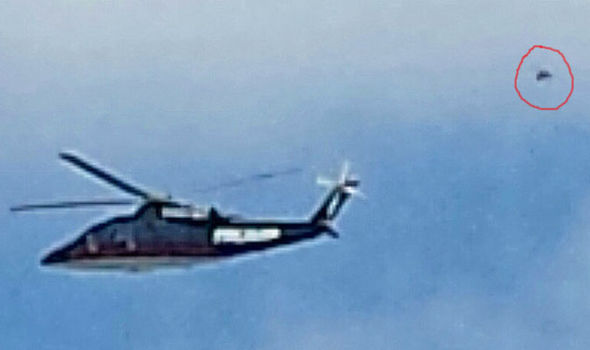 Donald Trump’s Chopper Followed by UFO