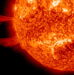 Sun Explodes: Massive Solar Prominence