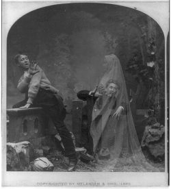 The Haunted Lane: A Chilling Spirit Photograph from 1889
